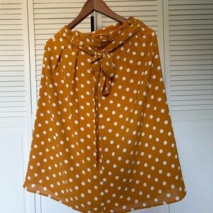 Polka Dot Mustard yellow Skirt